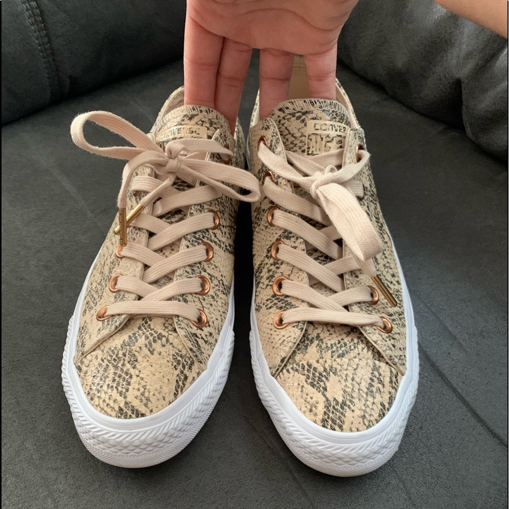 Converse Sneakers, Snake Skin Print